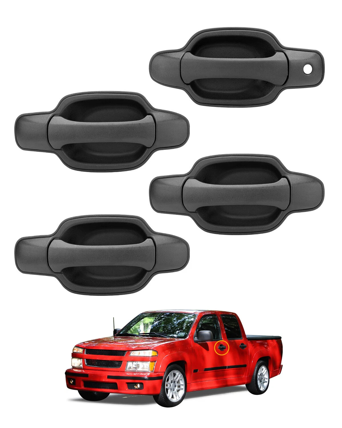 Exterior Door Handle Set for Chevy Colorado GMC Canyon (2004–2012)