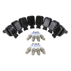 Set of 8 Ignition Coils & Double Platinum Spark Plugs for Mercedes W140 R129