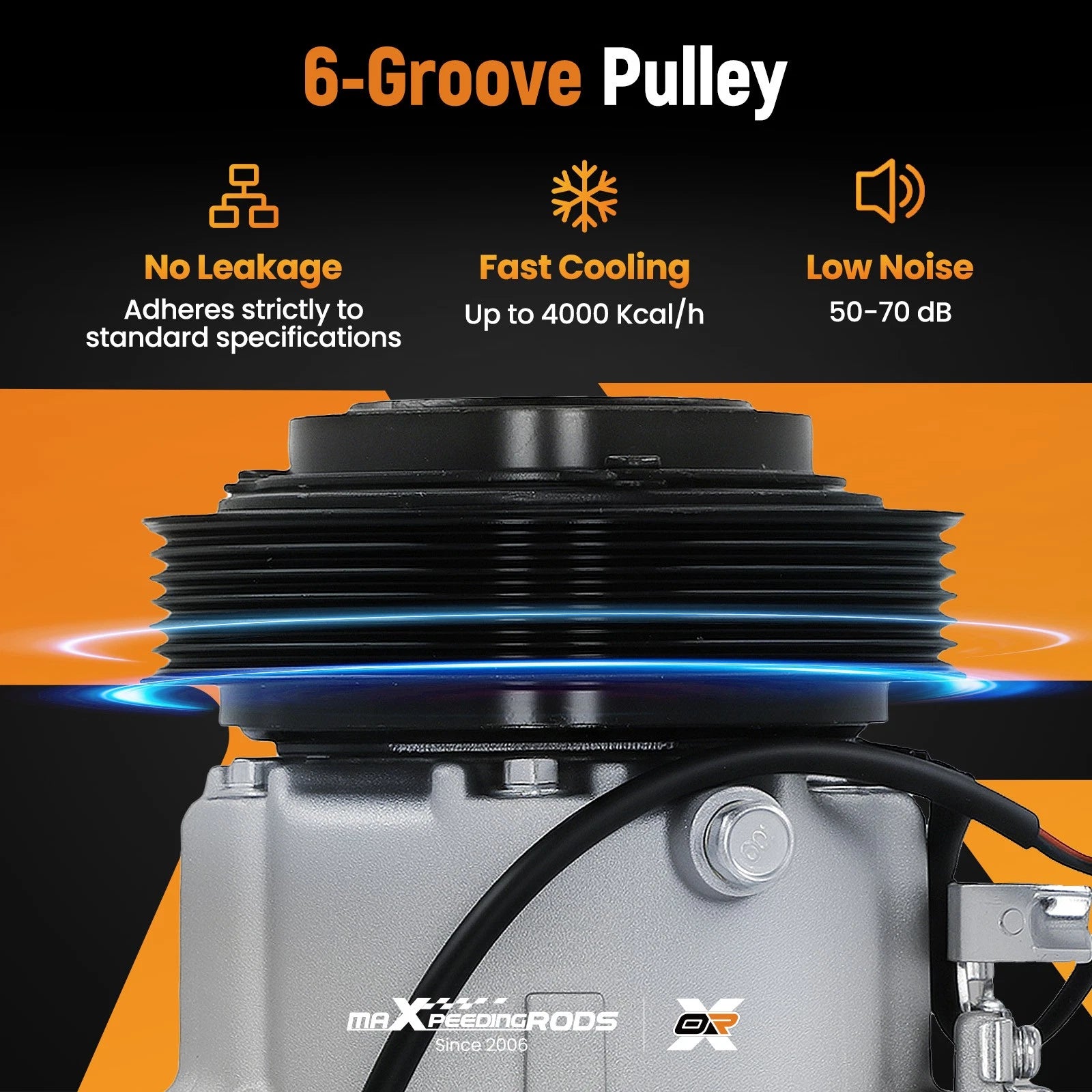A/C Compressor Assembly for Hyundai Accent Kia Rio (2018-2019)