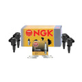 Set of 4 NGK Ignition Coils & G-Power Spark Plugs for Ford Mazda Mercury (L4)