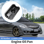 1 Pc Engine Oil Pan No.11200PLC000 for Honda Civic (2001–2005) Iron Black
