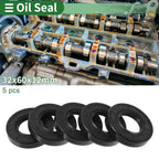 Set of 5 Oil Seal Rotary Shaft Seal NBR Rubber 32x60x12mm