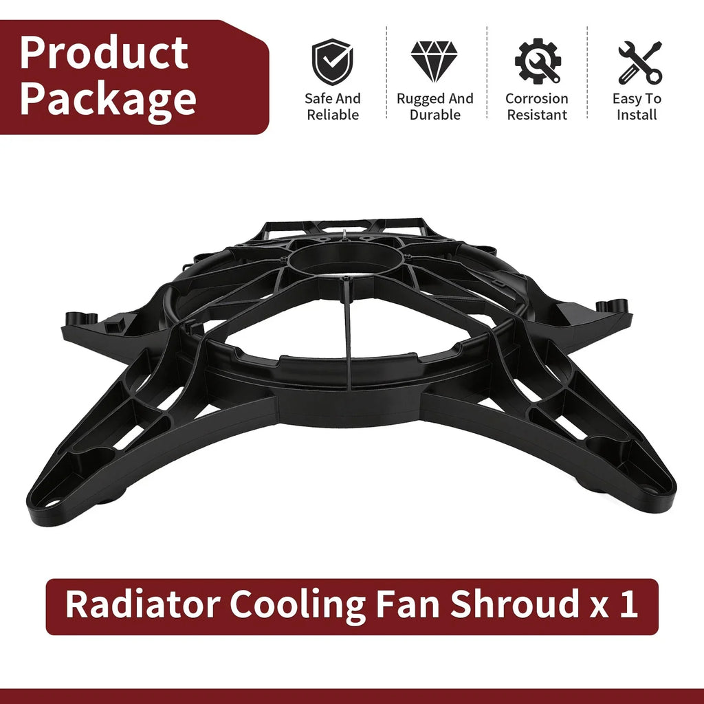 Radiator Cooling Fan Shroud for Can-Am Maverick X3 Max Turbo R RR (2017–2024)