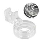 3/8" Clear Free Motion Couching Ruler Presser Foot for Low Shank (Fits Various)