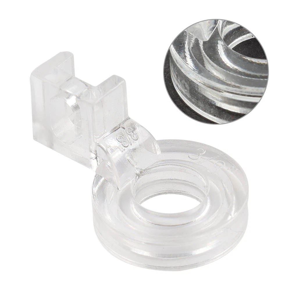 3/8" Clear Free Motion Couching Ruler Presser Foot for Low Shank (Fits Various)