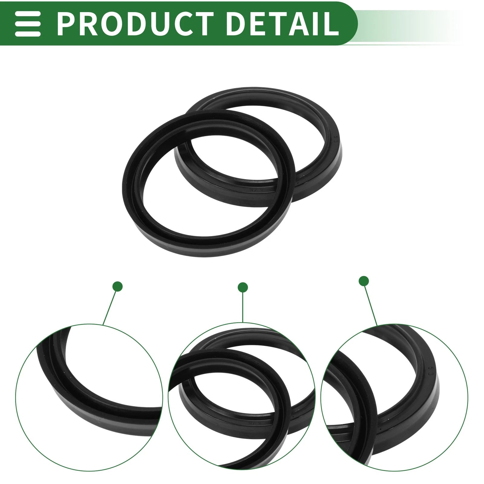 Set of 5 Oil Seal Rotary Shaft Seal NBR Rubber 40x48x5mm