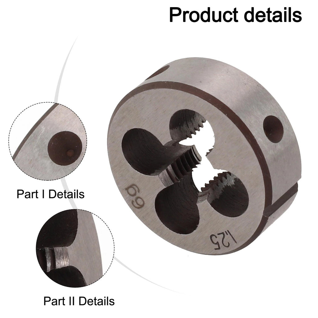 HSS M10x1.25mm Taper & Plug Tap + M10 X 1.25mm Die Right Hand