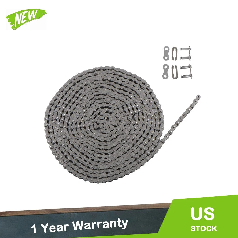 20ft Roller Chain with Master Link for Gate Opener (Industrial)