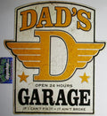 Large Embossed Hot Rod Tin Sign for Man Cave (23"x 20.5")