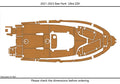 Swim Platform Cockpit EVA Foam Flooring for Sea Hunt 229 Ultra (2022)