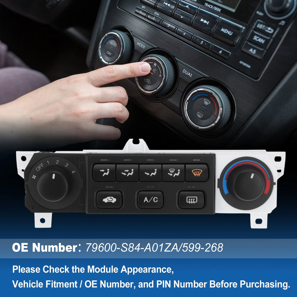 A/C Heater Climate Control Module Panel for Honda Odyssey (1998–2004) No. 599-268