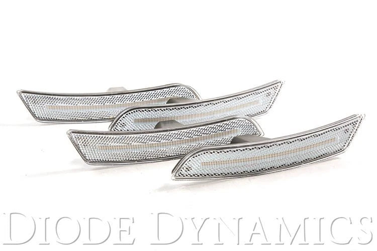 LED Side Marker Lights Front Replacement with Clear Lens for Chevrolet Camaro (2016–2020)
