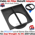 Cabin Air Filter Retrofit Adapter Kit for Jeep Wrangler JK JKU (2007–2011) CF11777