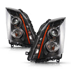 Halogen Upgrade Headlights Black Conversion Pair for Cadillac CTS (2008–2014)
