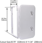 24" x 14" Marine Deck Hatch Access Hatch & Lid (606 x 353mm) White