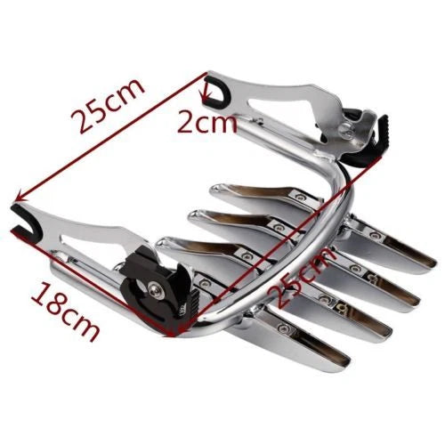 Chrome Stealth Luggage Rack for Harley Electra Glide (2009–2025)