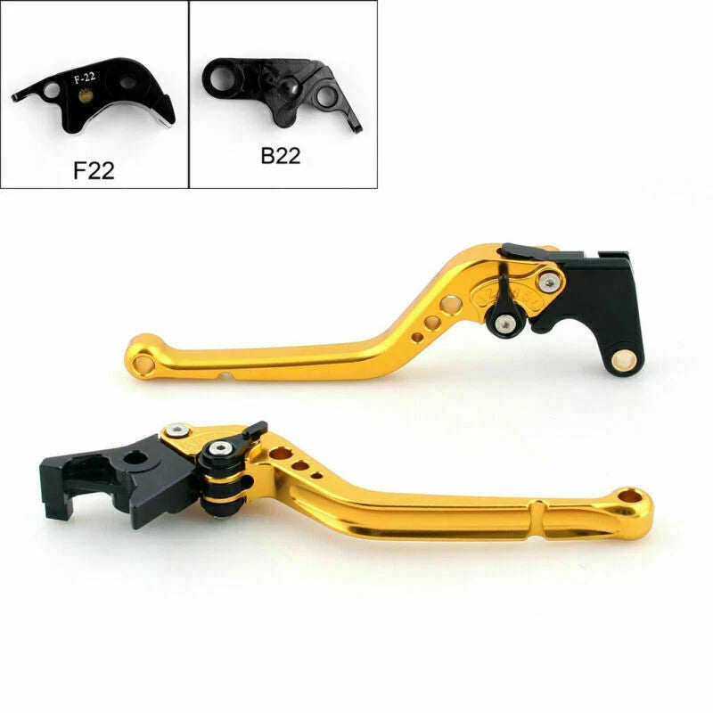 Long Brake Clutch Levers for BMW S1000 RR (2010–2014) Gold T9