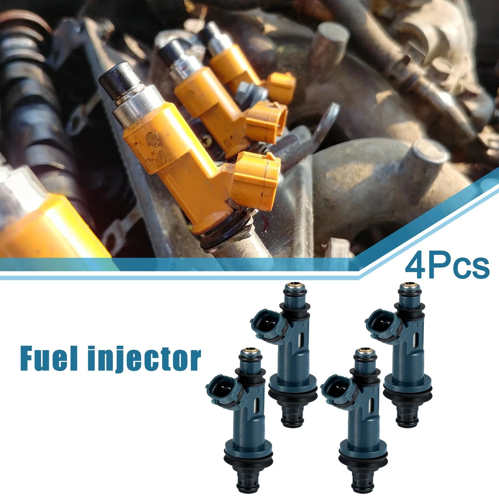 Set of 4 Fuel Injectors No. 23209-20020/23209-0A010 for Lexus ES300 (1998–2001)