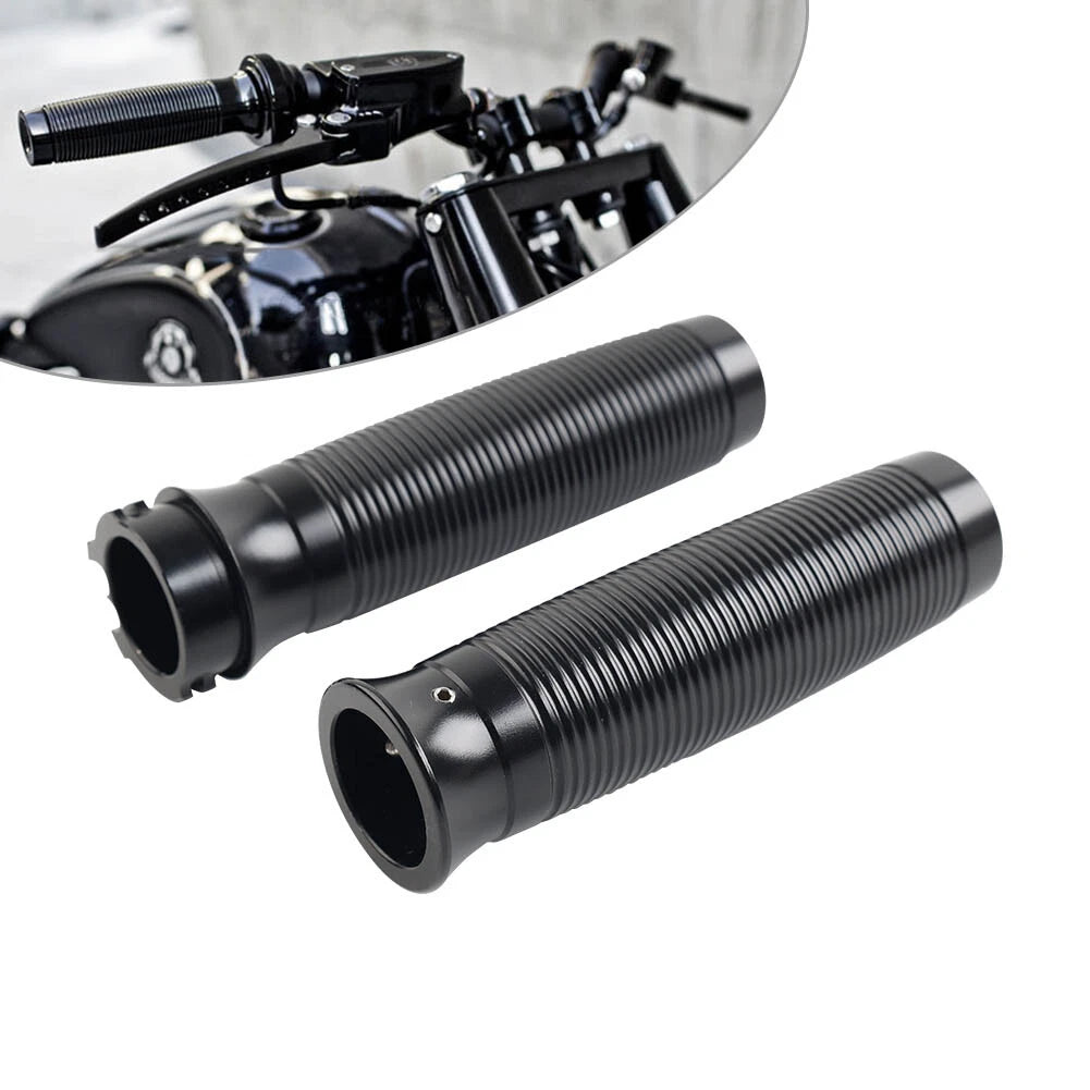 1 Pair of Black 1" Hand Grips for Harley Sportster