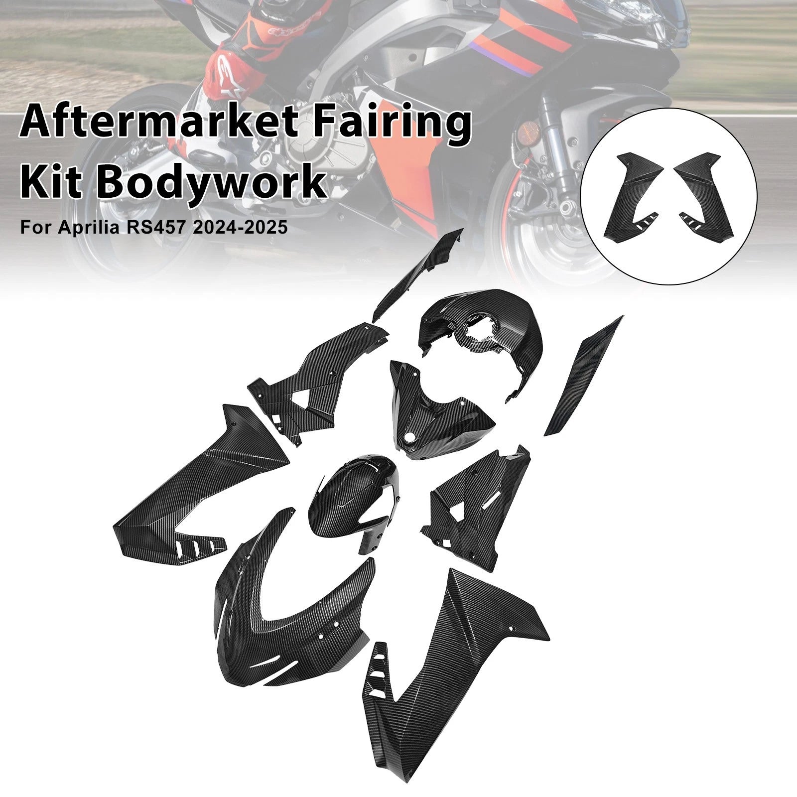 Injection ABS Plastic Bodywork Fairing Kit for Aprilia RS457 (2024–2025)