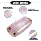 Set of 4 TPU Key Fob Cover Cases for Ford Explorer, Ecosport, Mustang 