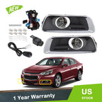 Fog Light Covers for Chevrolet Malibu (2013–2015) Black