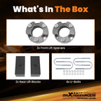 3" Front 2" Rear Lift Kit for Dodge Dakota/Raider (2005-2010)