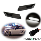 White LED Front Side Marker Indicator Lights for Porsche 911 (2005–2012)