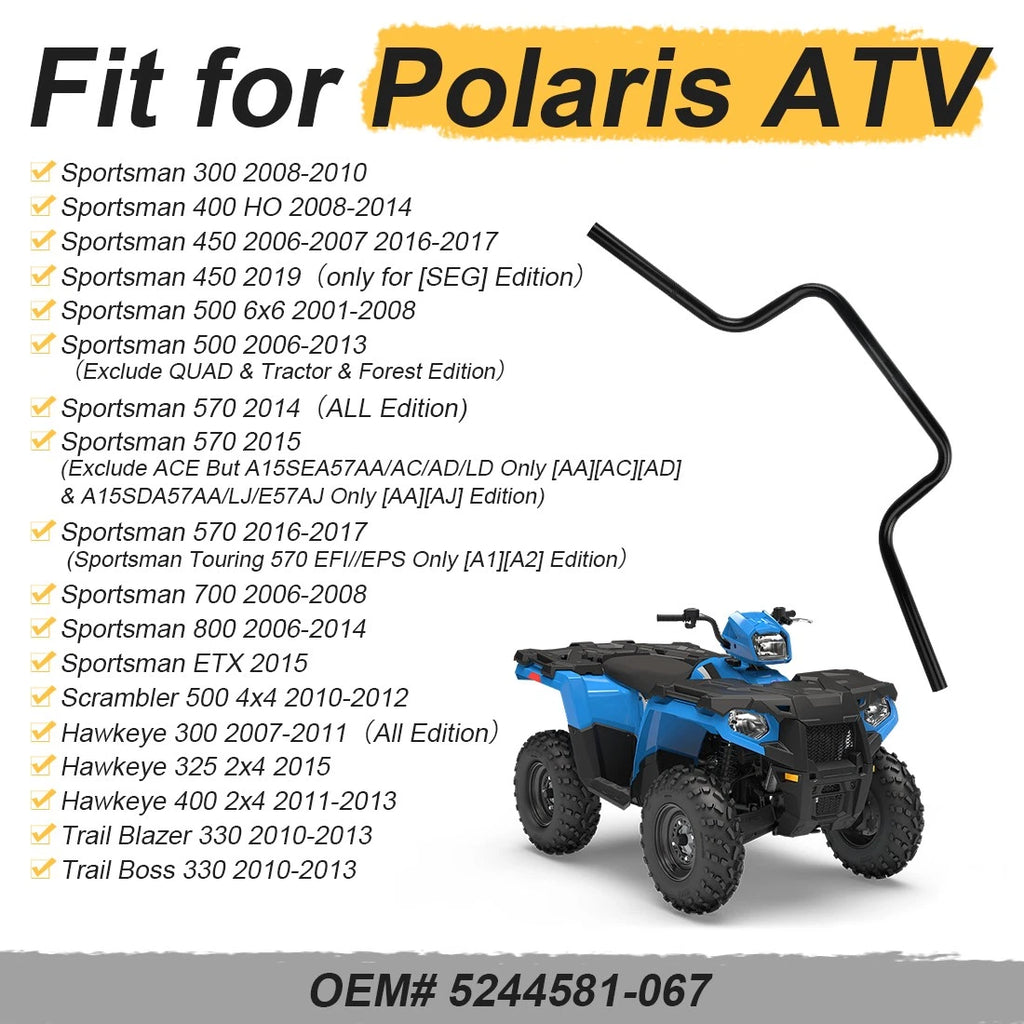Heavy Duty Handlebar for Polaris Sportsman 570 Touring (2014–2017) 5244581-067