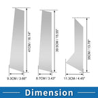 Set of 6 Door Pillar Window Trim for Ford Mondeo Fusion (2013–2020) Silver Tone
