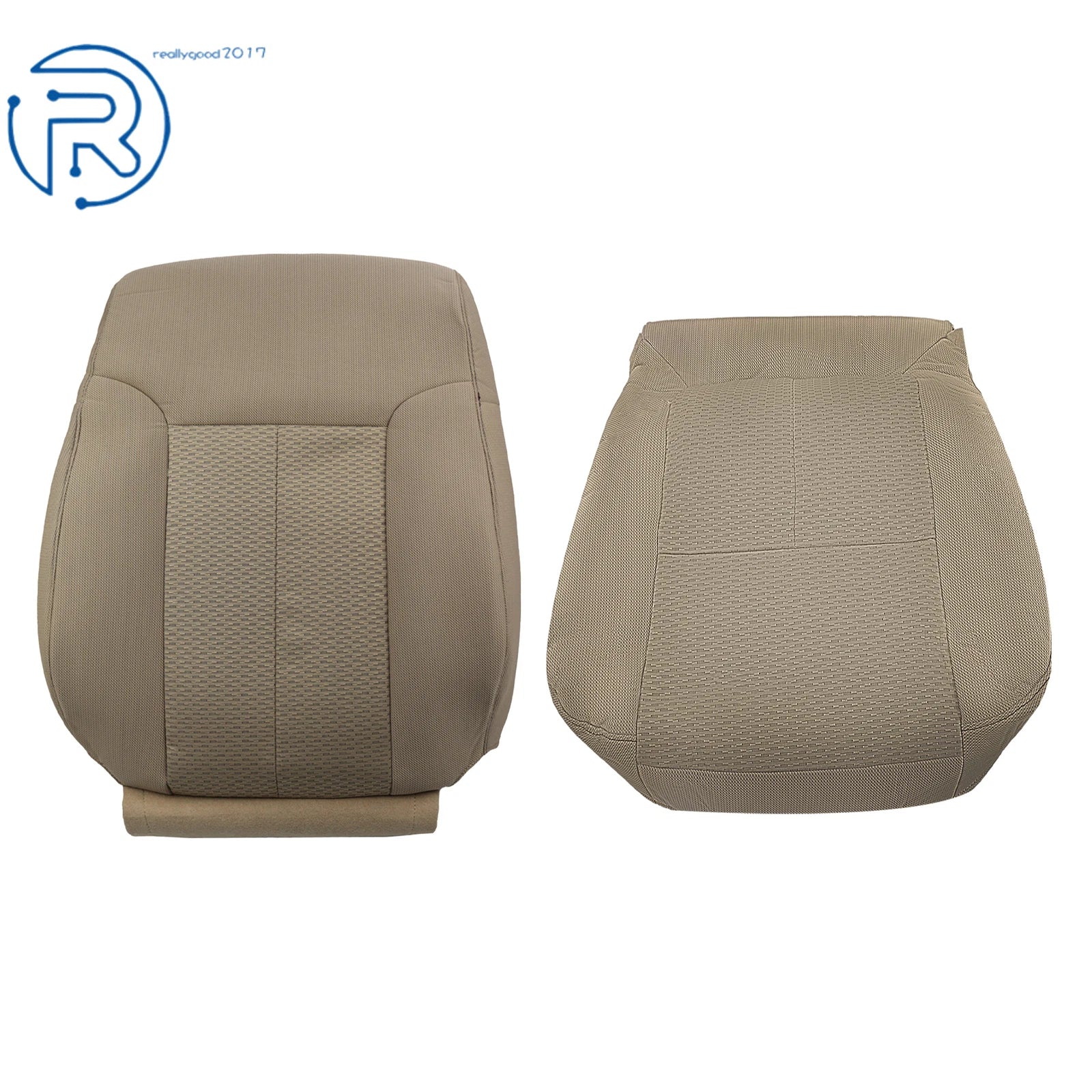 2X Cloth Seat Covers for Ford F-150 XLT (2011–2014) Tan