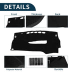 Dashboard Cover Mat for Toyota Prius 30 Series (2005–2015) - Black Set of 1