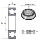 6204NR2RS Deep Groove Ball Bearings for Various Applications (20x47x14mm)