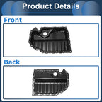 1 Pc Engine Oil Pan No.06J103600E for Audi Q3 (2015–2018) Iron Black