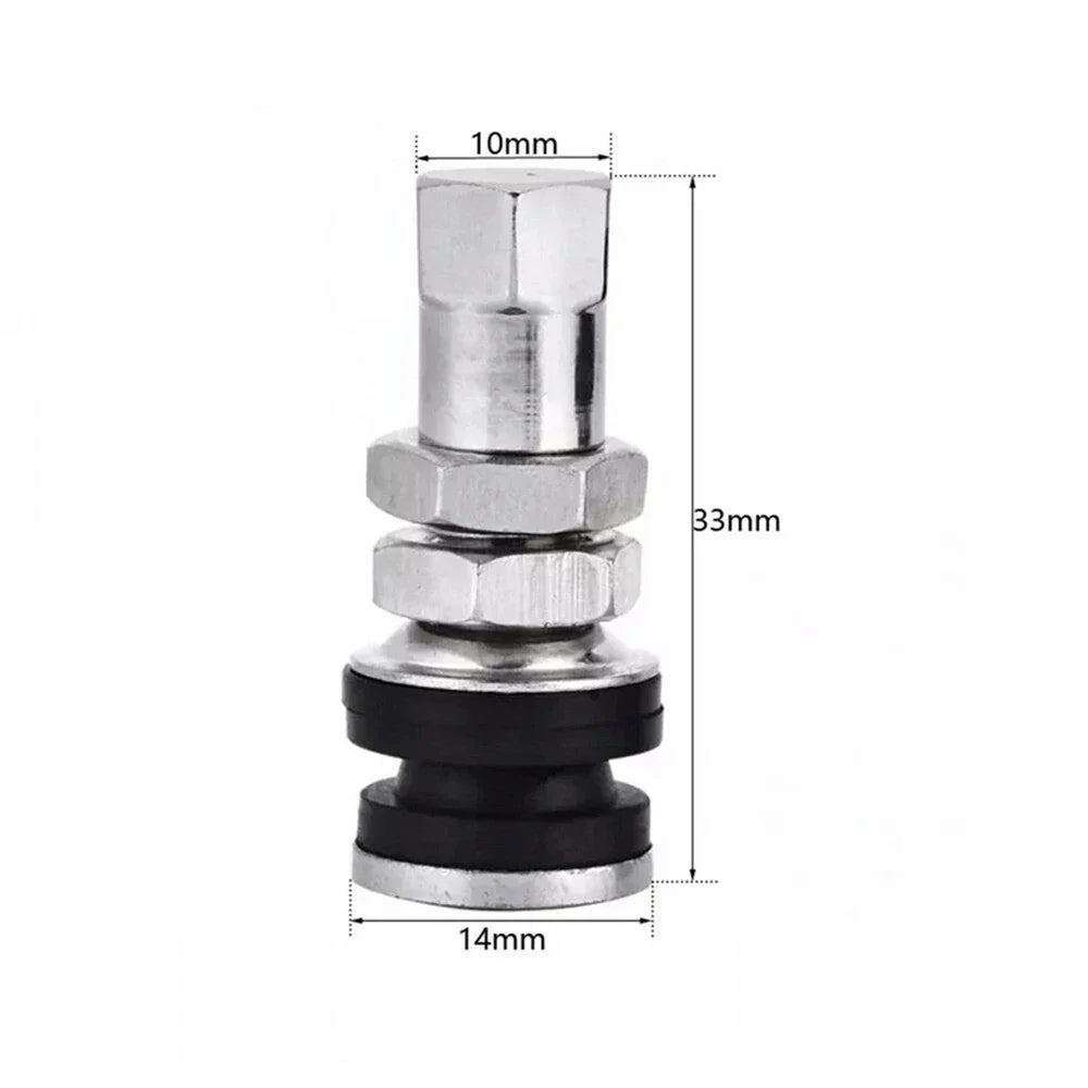 4 Pcs Metal Tubeless Tire Valve for Car TR161 Wheel Rim (No Year Specified)