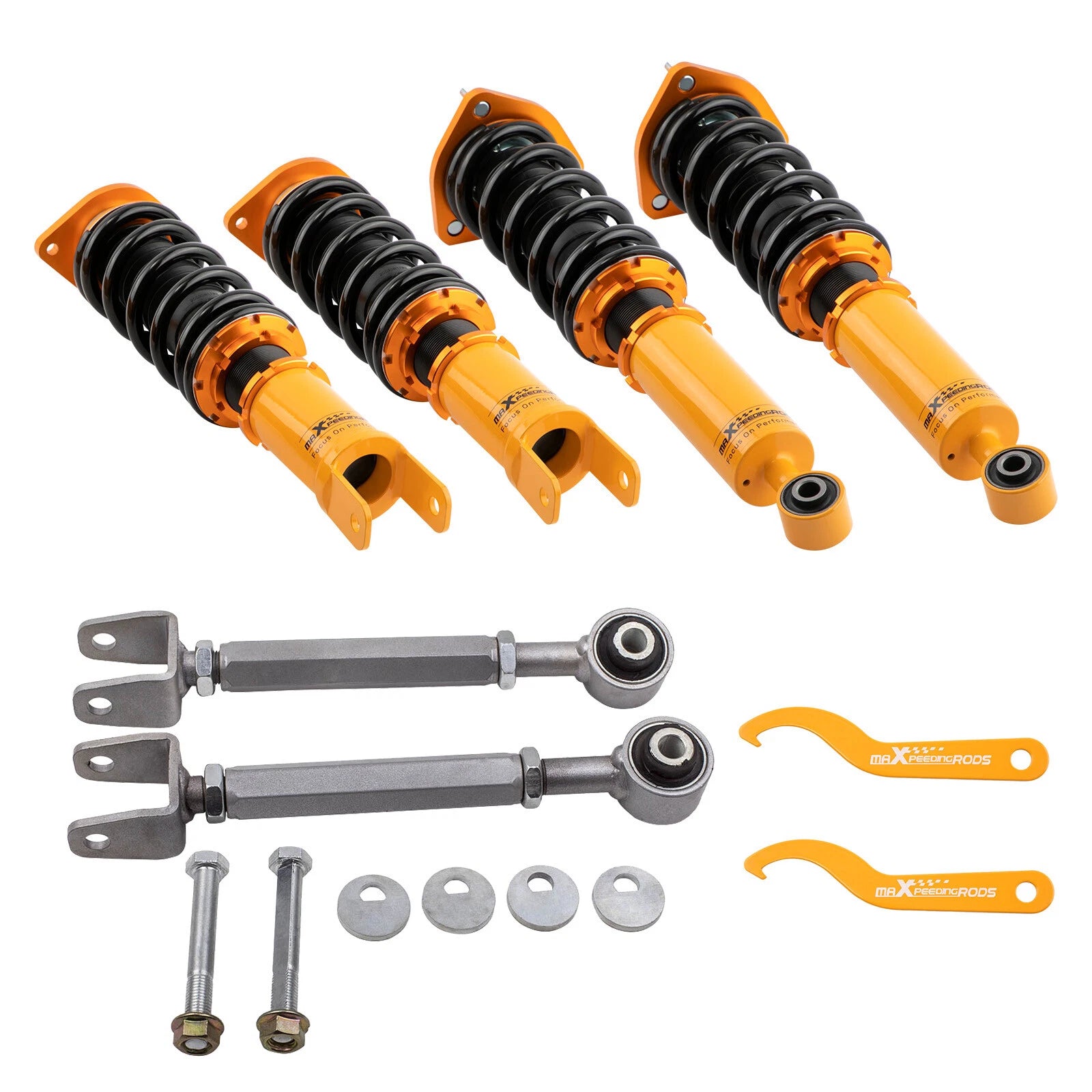 Adjustable Coilovers + Rear Camber Arms for Infiniti G37 (2008–2013)