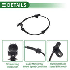 ABS Wheel Speed Sensor No. 47900ED000 for Nissan Cube (2009–2014) Rear Right
