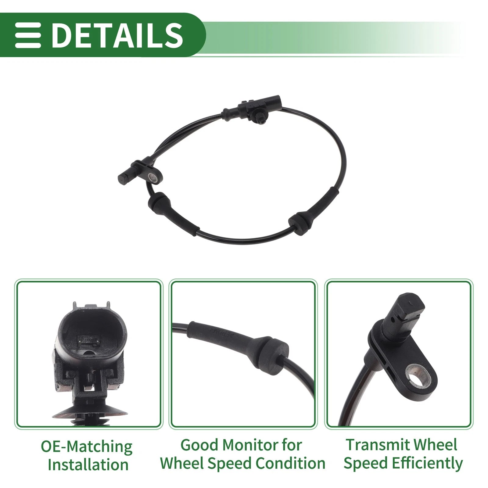 ABS Wheel Speed Sensor No. 47900ED000 for Nissan Cube (2009–2014) Rear Right