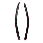 Set of 4 Window Visors Rain Deflectors for Toyota Sienna (2011–2020) Black