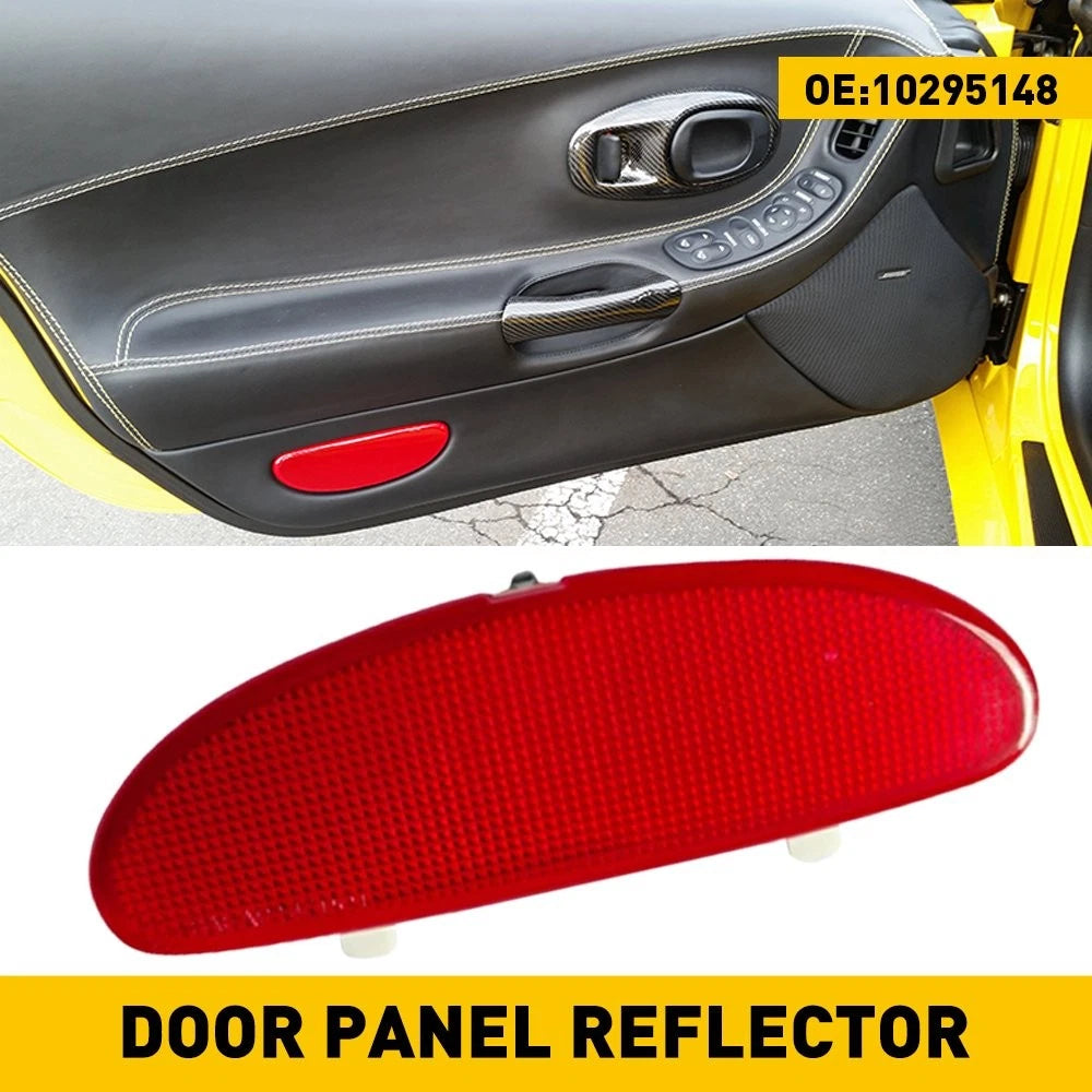 Inner Door Panel Plate Reflector Light Red Cap for Chevrolet Corvette (1997–2004)