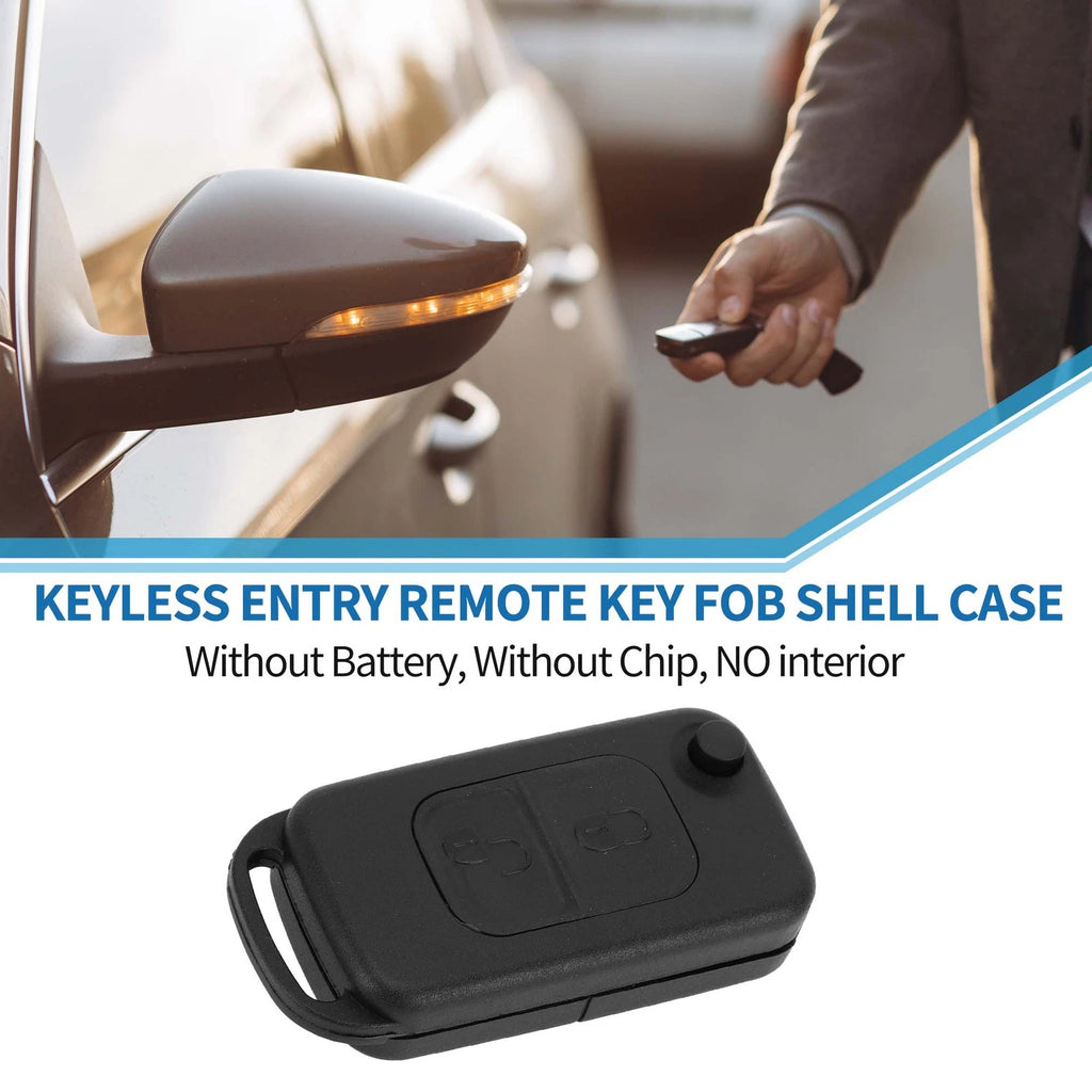 2 Buttons Keyless Entry Remote Key Shell Case for Mercedes Benz SLK (E113)