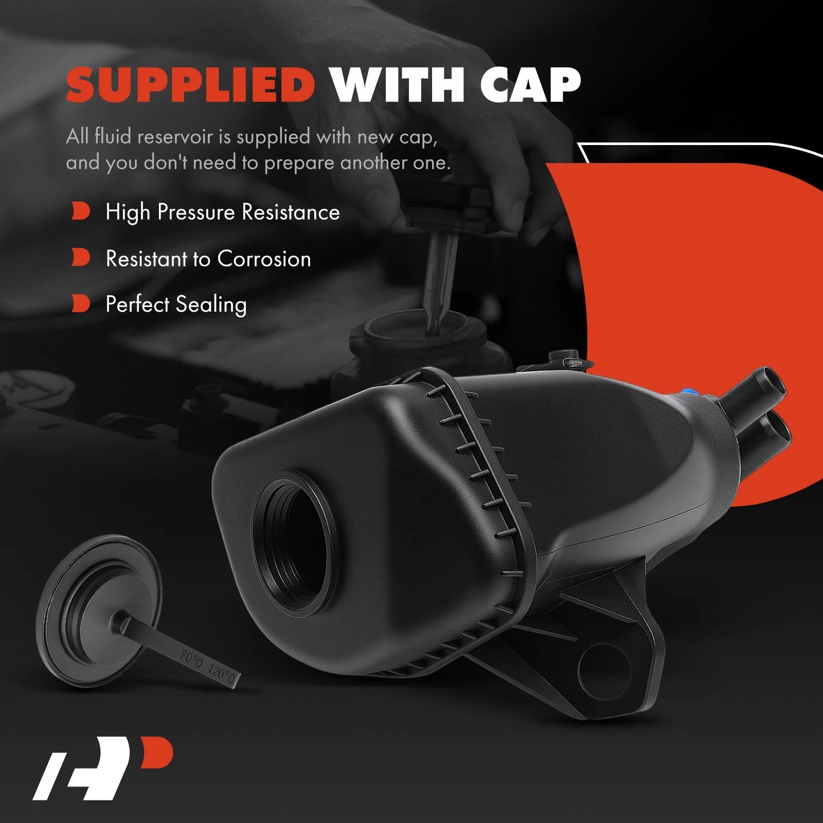 Power Steering Reservoir with Cap & Sensor for BMW 5-Series (2001-2010)