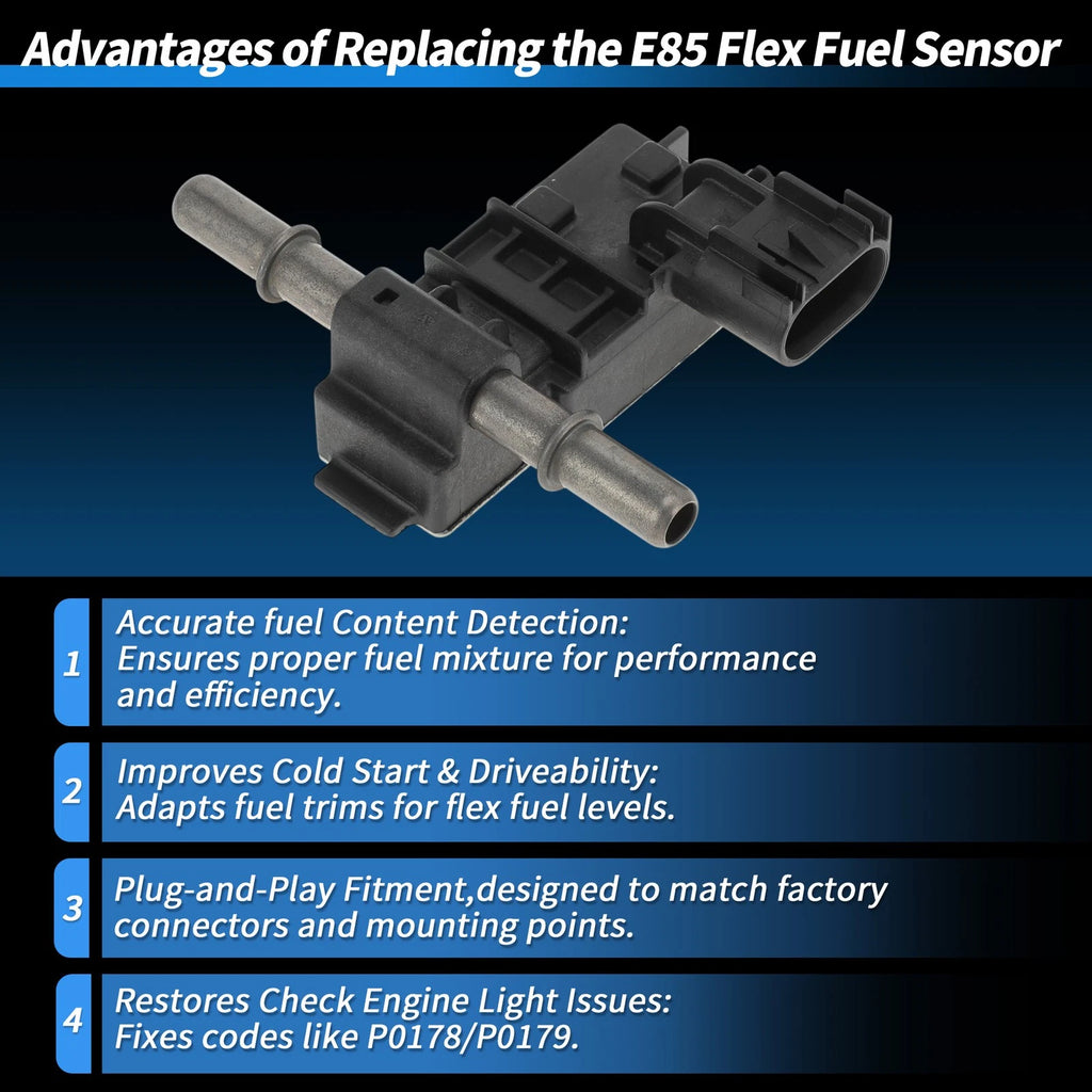 E85 Flex Fuel Sensor for Chevrolet Silverado 1500 (2014–2018) No.13507128