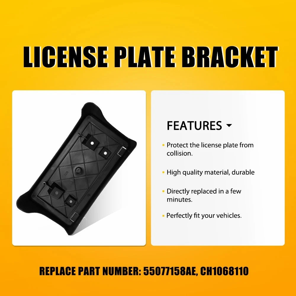 Front License Plate Bracket for Dodge Ram 1500 2500 3500 (2004-2008)