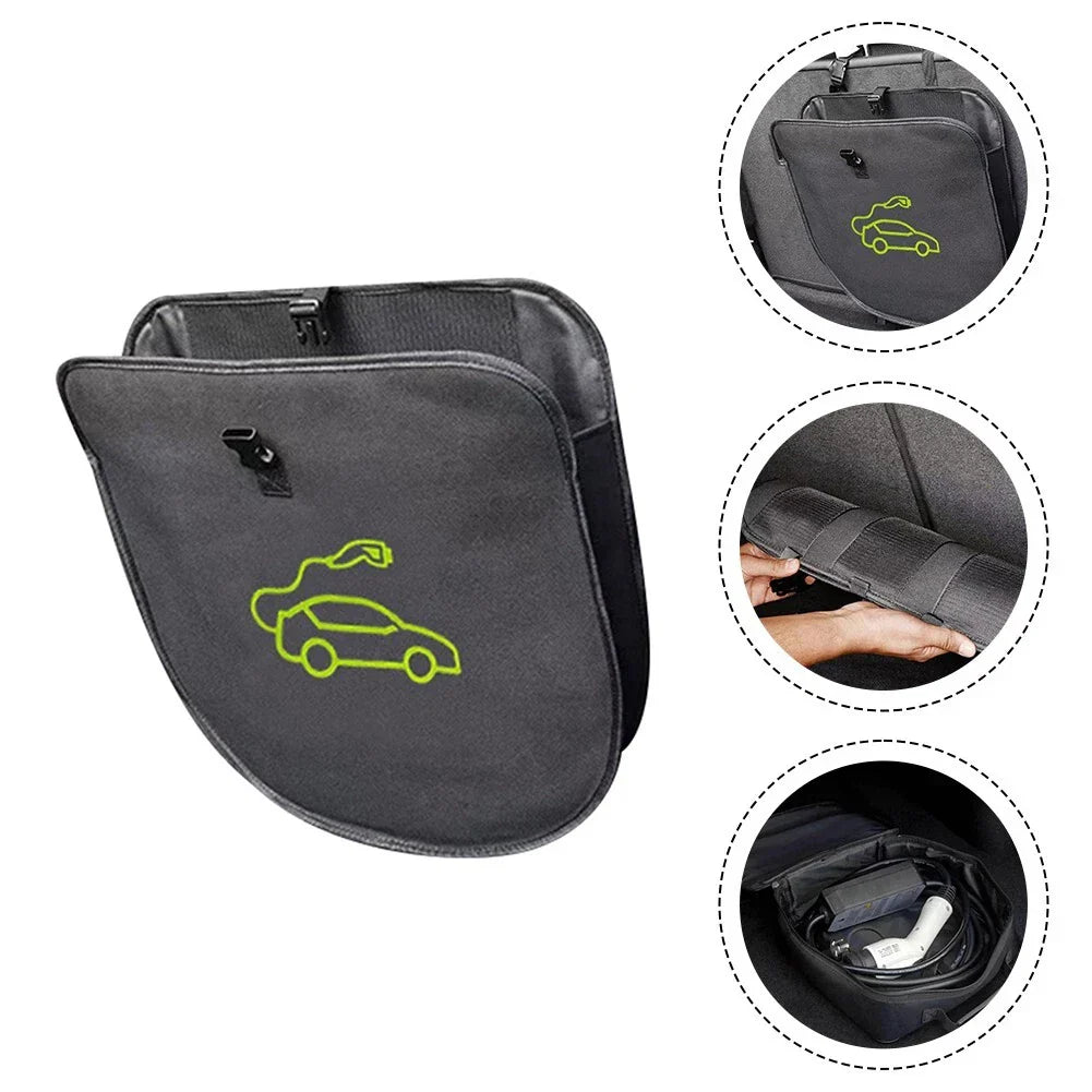 Back Strap Design for Secure EV Charger Cable Storage
