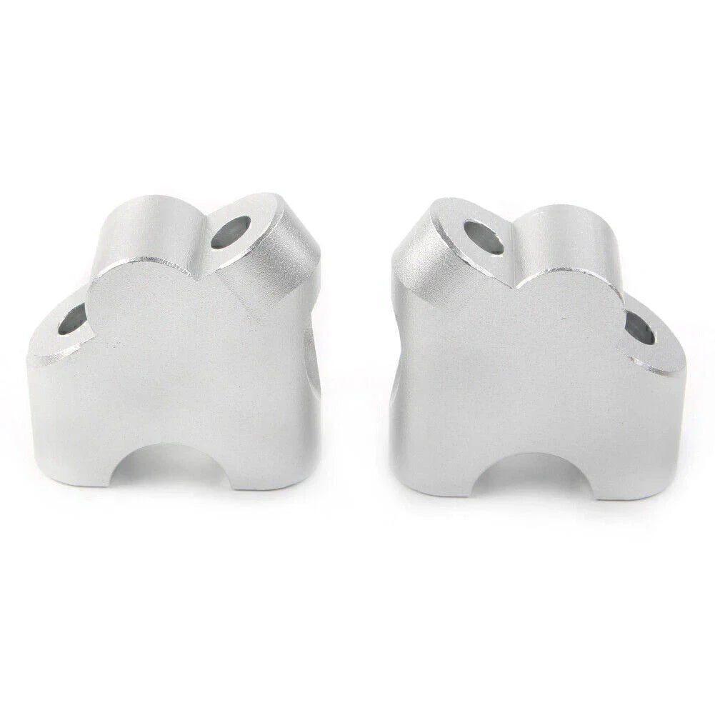 Silver Handlebar Clamp Riser for Suzuki V-Strom DL 650XT DL 1000 (2015-2020)