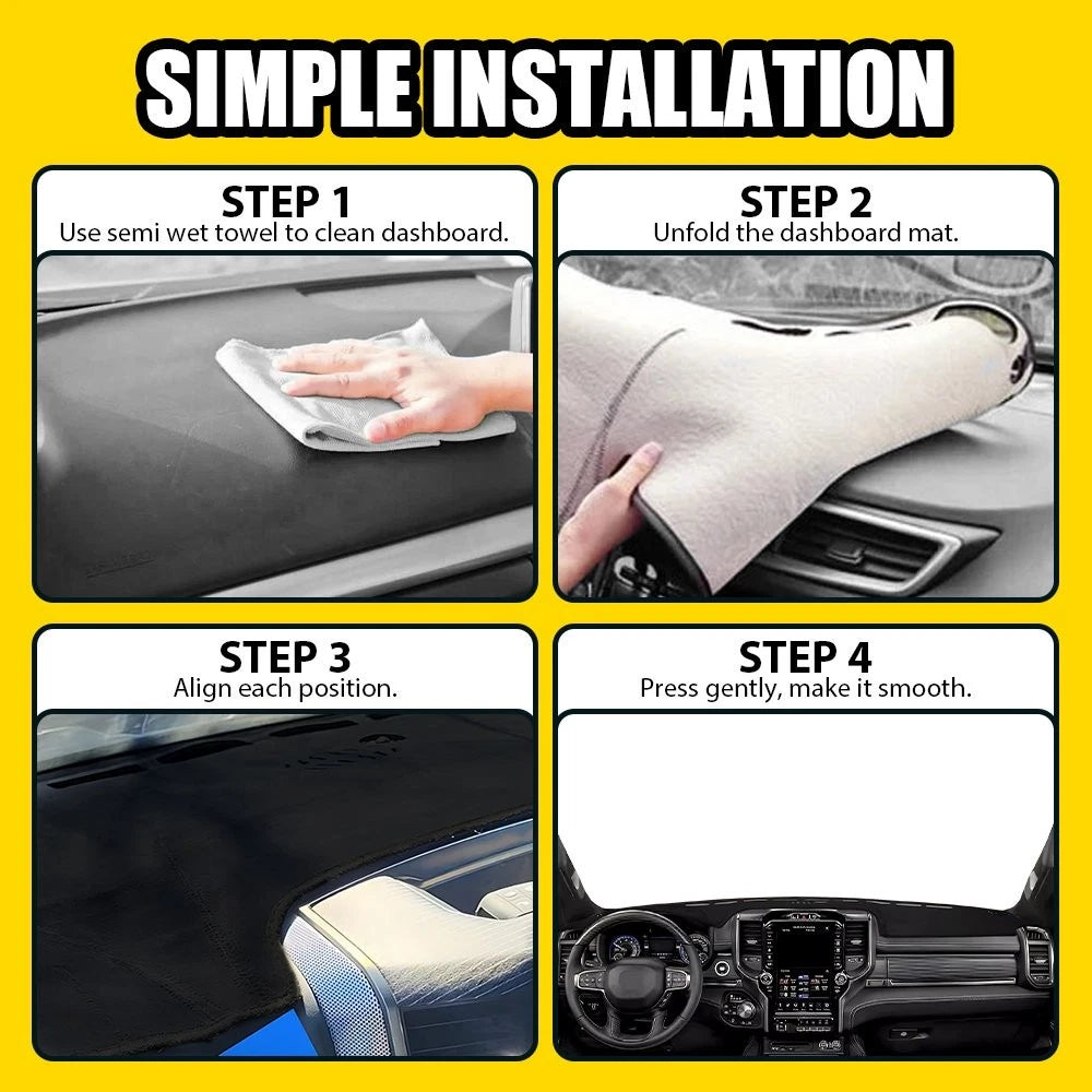 DashMat Dash Cover for Dodge Ram 1500 (2019–2025) EPY Black Carpet