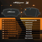 Front Ceramic Brake Pads Set for Nissan Pathfinder/Xterra (2005-2015)