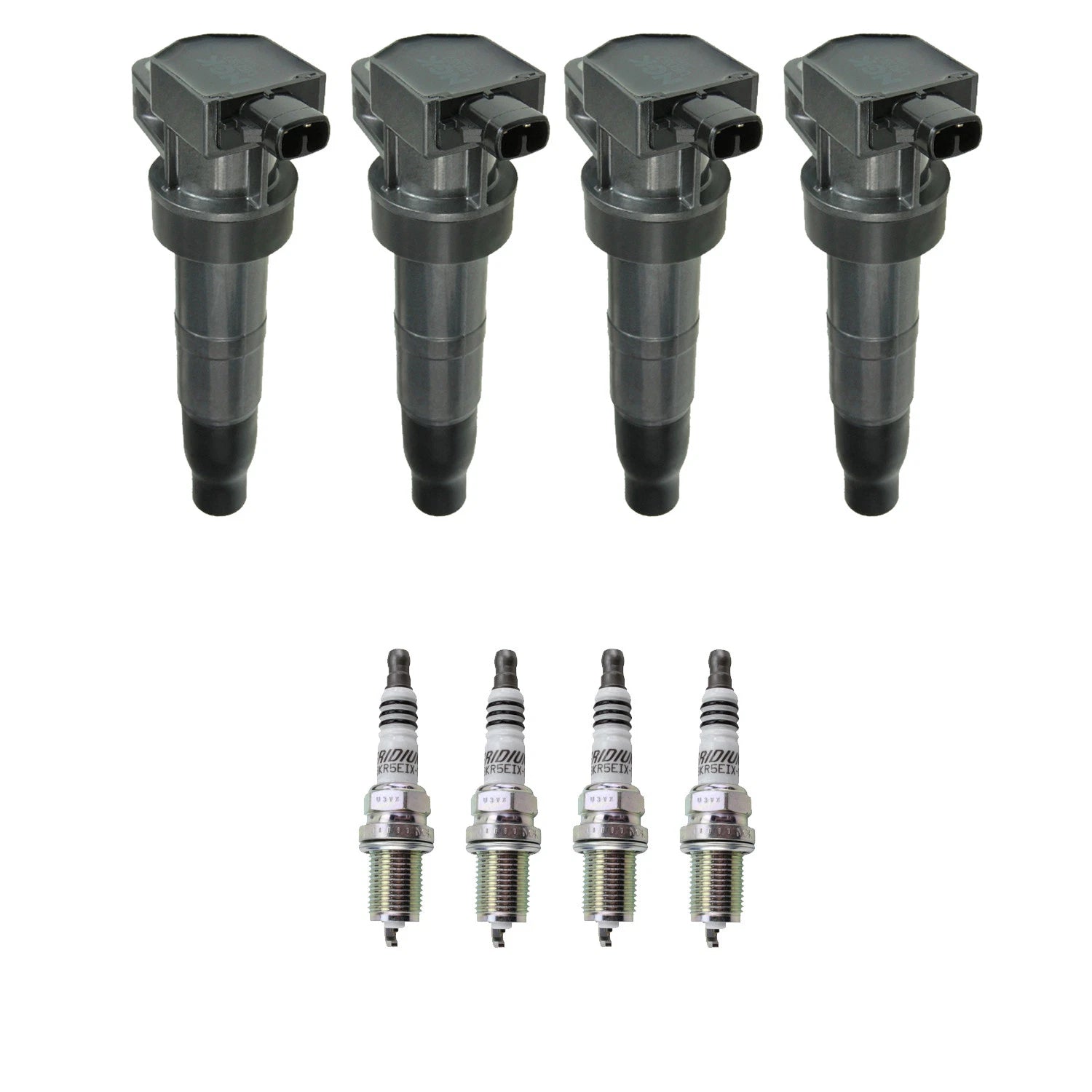Set of 4 NGK Ignition Coils & Iridium IX Spark Plugs for Magentis Optima Sonata (2001–2010)