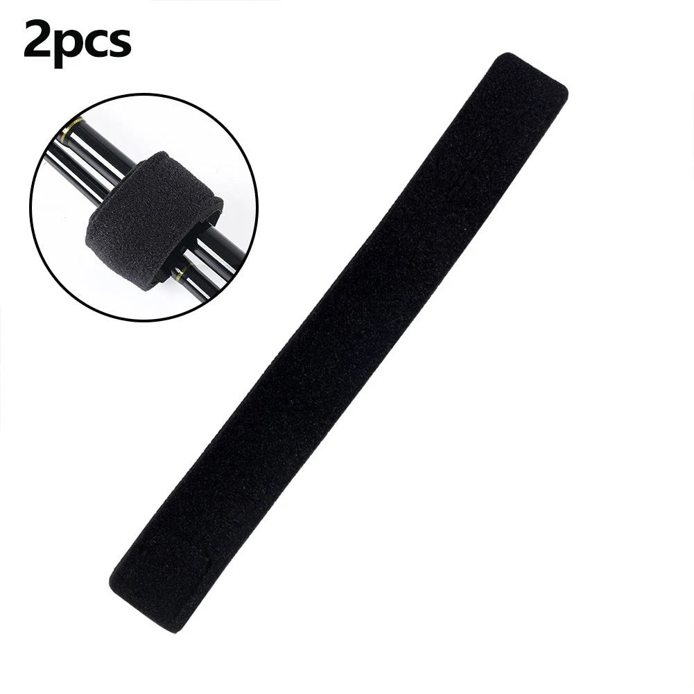 2X Fishing Rod Tie Holder Strap Fastener Ties